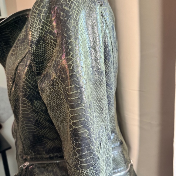 Fashion SX Rivet Faux Leather Jacket Zipper Moto Biker - Picture 5 of 14